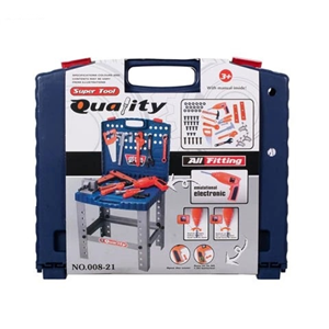 ست میز جعبه ابزار اسباب بازی با دریل کد 21-008 Super Tool Toys_اسباب بازی